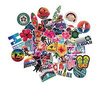 Adesivi da surf Hawaii Adesivo Aloha Vinile tropicale per tavola da surf Bottiglie d'acqua Frigoriferi Quaderni Adesivi Summer Beach Fiori Scrapbooking
