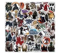 Adesivi Dark of Souls, 50 Pcs Figure Stickers Impermeabili in Vinile Per Feste, Scrapbook, Quaderni, Skateboard Per Adolescenti E Studenti