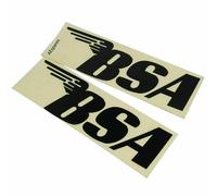 Adesivi Decal BSA Nero 127mm x 40mm A65 A10 B44 B25 A75 Set 2 GEc