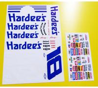 Adesivi Decal RC Nascar 10th Days Of Thunder HARDEE'S Stickers