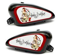 Adesivi Decal Stickers Pinap Vintage Lady Luck Serbatoio Harley Davidson