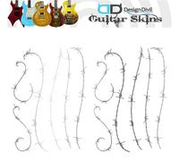 Adesivi decalcomania chitarra Pro personalizzati BARB WIRE adatti a tutte le ...