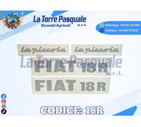 ADESIVI DECALCOMANIA TRATTORE FIAT 18 R LA PICCOLA