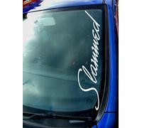 Adesivi Decalcomanie Con Slogan Script Sotto Il Finestrino Dell'Auto