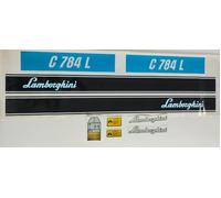 ADESIVI DECALCOMANIE LAMBORGHINI C 784 L PER TRATTORI AGRICOLI CINGOLATI C 784 L