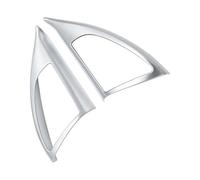 Adesivi Decorative 2 Pz/set ABS Cromato UNA Colonna Pannello Audio Anteriore Cerchio Trim Adesivo Adesivi Per BMW X1 F48 2016-2022 Accessori Auto Car Interior