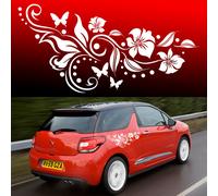 Adesivi Decorativi Per Auto In Vinile Butterfly Flower 2x L&R