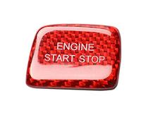 Adesivi Decorativi Per Interni Auto Pulsante Di Arresto Avviamento Motore One Button Start Stop Switch Cover Adesivi Compatibile Con Chevrolet Per Camaro 2016 2017(Carbon Fiber Grain Red)
