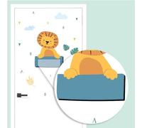 Adesivi decorativi per porta - Stellasticker - Rendi unica la porta della stanza di tuo figlio con l’adesivo personalizzato a Tema. (Tema leone)