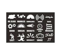 Adesivi Decorativi Per Pulsanti Auto Adesivi Universali Per Console Cruscotto Etichetta Decalcomanie Decorazioni Per Camion Adesivi Pannello Comandi(Size1)