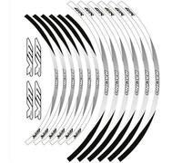 Adesivi decorativi Per Yamaha WR 250F 2001-2020 2019 2018 2017 2016 2015 2014 2013 2012 2011 2010 21 "18 Pollici Hub Ruote Strisce Riflettenti Adesivi Rim Decal Tape(Grey)
