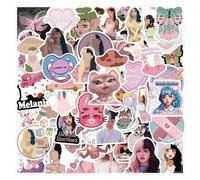 Adesivi di cantanti famosi, 60 adesivi di Melanie Idol, adesivi estetici in vinile impermeabili per portatile, bagagli, skateboard, chitarra