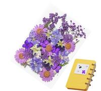 Adesivi di fiori secchi - Decalcomanie artigianali botaniche, foche floreali estetiche | 35 pezzi Real Plant Scrapbooking Art, Pressed Bloom Cutouts for Journals, Resina, Soap Candle Decor