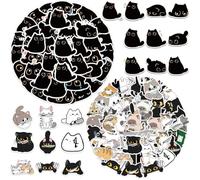 Adesivi Di Graffiti Da 90 Parti Della Serie Di Gatti, Adesivi Per Cartoni Animati Impermeabili, Adesivi Per Il Conto Manuale Che Possono Decorare Tazze D'Acqua, Valigie E Custodie Per Cellulari.