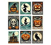 Adesivi Di Halloween - Decali Di Spettrale | Adesivi Per Album Vintage | Forniture Artigianali Di Carta Di Halloween | FRIBLI CONDIVI CONTANTI PER LA SCHEDE CARTE | Decorazione Stagiona
