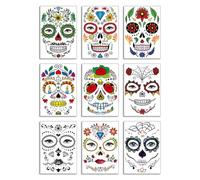 Adesivi Di Halloween Ferite,Kit Di Trucco Di Halloween,Adesivo di trucco viso creativo - Adesivo viso orrore cicatrice mascherata di Halloween,