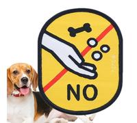 Adesivi di identità sociale per cani,adesivi di riconoscimento sociale per cani | Adesivi sociali colorati per animali domestici in tessuto stampato chiaro,Etichette identificative