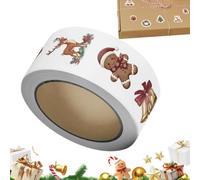 Adesivi di Natale per Biglietti 500 Pezzi Etichette Decorative Adesive | Sigilli adesivi per buste di Natale Per Bambini e Adulti Famiglia Festa Arte Lavoretti e Progetti Creativi Regali per Calze C
