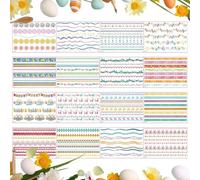 Adesivi di Pasqua per 16 Pezzi Decorazioni Glitter Resistente all'Acqua Adesivi per Scrapbooking Scrapbooking Sala Festa Diario Planner Natale Finestra Parete Sala