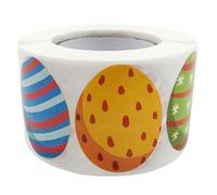 Adesivi di Pasqua Roll - Etichette di uova di animali colorati, adesivi di Pasqua portatili | decorazioni regalo artigianali sono decorazioni pasquali, adesivi decora