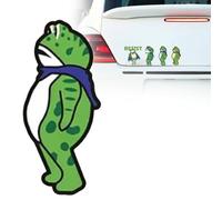 Adesivi di protesta con la rana ancora la macchina, decalcomania resistente alla nebbia, divertente adesivo per paraurti per computer portatile, adesivo in vinile impermeabile, per finestrino auto