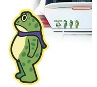 Adesivi di protesta con la rana di nuovo la macchina, decalcomania resistente alla nebbia, divertente adesivo per paraurti per computer portatile, adesivo in vinile impermeabile, per finestrino auto