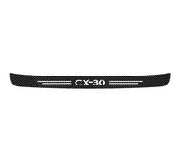 Adesivi di Protezione Paraurti Posteriore in Fibra di Carbonio AntiGraffio Striscia per Battitacco del Bagagliaio dell'auto per Maz-da CX-30 Tuning Accesorios,Black