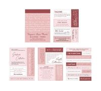Adesivi di registrazione, adesivi per scrapbooking,Registro parole d'amore adesivi Scrapbook - pianificatore quotidiano, bottiglie d'acqua, adesivi per giornali indesiderati