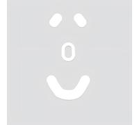 Adesivi di ricambio per pattini per mouse, compatibili con mouse wireless SteelSeries Prime+, 2 pezzi, bianco