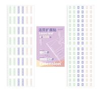 Adesivi di rinforzo - Cerchi di rinforzo autoadesivi multicolori, etichette di carta autoadesive per raccoglitori, anelli di protezione per notebook | Forniture creative per ufficio e scuola per