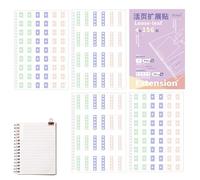 Adesivi di rinforzo perforatori - 156 linguette autoadesive | Rinforzi colorati per pagine perforate | per vendita al dettaglio di anelli per quaderni, segnalibri, programma promemoria