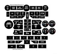 Adesivi di riparazione per pulsanti compatibili con SAAB per radiocomandi di terza generazione