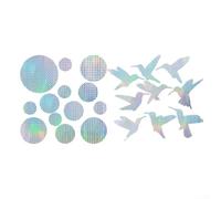 Adesivi di sicurezza per uccelli con effetto olografico di dispersione della luce su percorsi di volo vicino a superfici trasparenti (LS801)