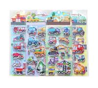 Adesivi Di Veicoli In Stile Cartoon | 4 Pezzi Di Favori Creativi Per Feste A Tema Cartoon | Adesivi Di Trasporto Per Bambini E Ragazzi - Per Diari Album Fotografici Custodie Telefoniche Laptop Skatebo