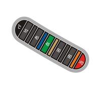 Adesivi di visualizzazione della temperatura di colore per la tazza di latte in metallo adesivo bottiglia termometri strisce caffè termometri carta adesiva