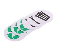 Adesivi Differenziata per Bidone Rifiuti, 6 Pezzi Pvc