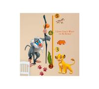 Adesivi - Disney - Il Re Leone - Righello gigante - Pre-tagliati - Repositionabili