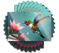 Adesivi divertenti per paraurti per adulti, colibrì che si nutrono di fiori rosa, 10 adesivi per camion e auto divertenti (6 x 9 cm)