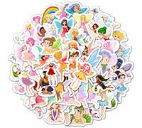 Adesivi e Decalcomanie con Fate per Laptop, Decorazioni per Feste di Compleanno a Tema Fate, Regali con Fate, Figurine Fate, Silhouette Adesive Fate - Fairy Stickers