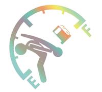 Adesivi e decalcomanie per auto - Adesivi riflettenti e umoristici per auto - Adesivo resistente all'acqua per tappo serbatoio veicolo ad alto consumo | Camion da parete