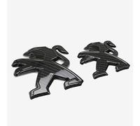 HEYCE Adesivi e Decalcomanie per Auto in Metallo 3D Distintivo Emblema T Logo Fit per P-eugeot 4008 2017 2018 2019, Nero