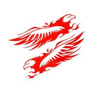 Adesivi E Decalcomanie Per Moto - Design Aquila Decorazioni Per Moto | Toppa Autoadesiva Nastro Riflettente Decorazione in Stile Vintage per Camion Casco da Fuoristrada Portatile Veicoli Scooter