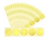 Adesivi Embossati - Adesivi Carta Pergamena - 100 Pezzi Foglia Oro Atti Notarili Archiviazioni Documenti Ufficio,Decorazioni per Biglietti Auguri Compleanno Natale