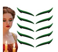 Adesivi Eye Liner | Nastro adesivo per ombretto | Disco trucco portatile per spettacolo di danza da viaggio, 10 pezzi resistente all'acqua