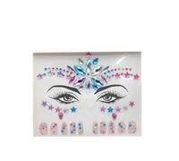 Adesivi fai da te con strass Gemstone Eyeshadow Stickers Holiday Party Glitter Face Jewellery Stickers Children Cute Art Tattoos (LZ003)