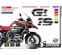 Adesivi Fianco Serbatoio Moto BMW R 1200 1250 gs Adv LC GS big catarifrangente