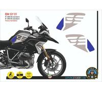 Adesivi Fianco Serbatoio Moto BMW R 1200 1250 gs Standard argento blu BM GY 01