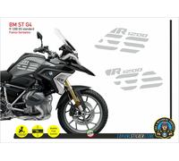 Adesivi Fianco Serbatoio Moto BMW R 1200 gs LC Executive 2017 GRIGIO CHIARO G4