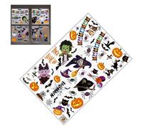 Adesivi Finestre Halloween Carini 9 Pezzi Decorazione PVC per Festa e/o Trattare