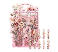 Adesivi Floreali Vintage Per Il Journaling | 20 Pezzi Etichette Per Buste | Etichette Retro Per Scatole Regalo,Per Scrapbooking Journaling Creazione Carte Progetti Scolastici Favori Party Laptop Borra